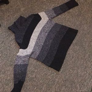 Eddie Bauer blue striped sweater